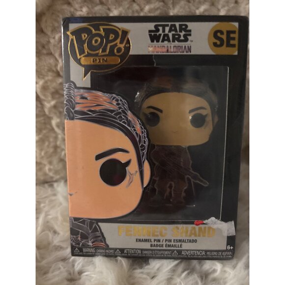 Funko Pop! Pin Star Wars Mandalorian Fennec Shand SE Special Edition Sealed - Picture 5 of 11